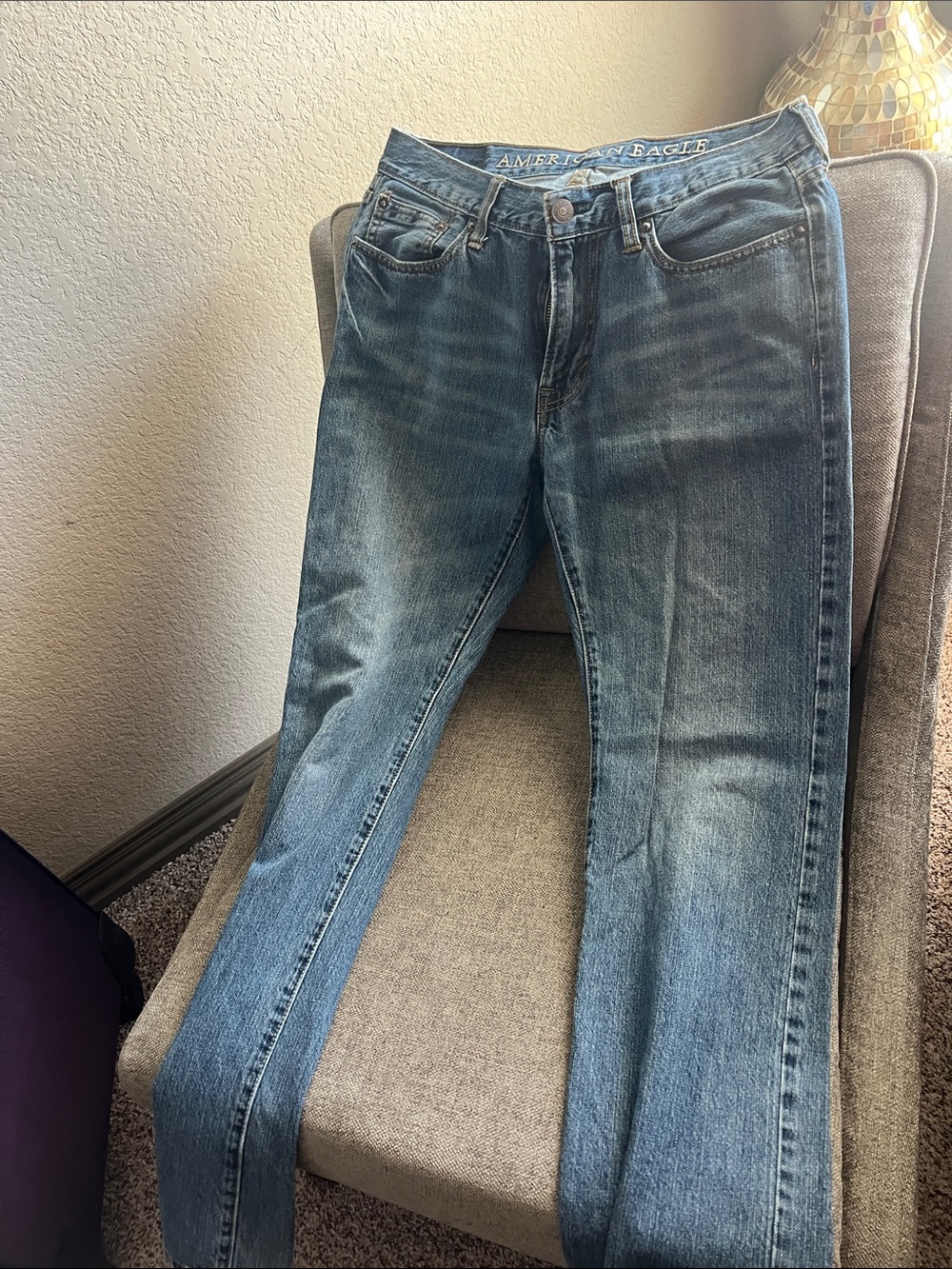 American Eagle Outfitters Men's Light Blue Jeans